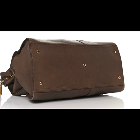 Saint Laurent Cabas Medium Chocolate Tote Bag Mint Condition - Picture 5 of 9